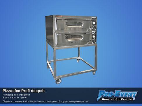Pizzaofen Profi doppelt mieten – italienischer Schamott-Ofen, 8 Pizzen bis 32 cm – 2