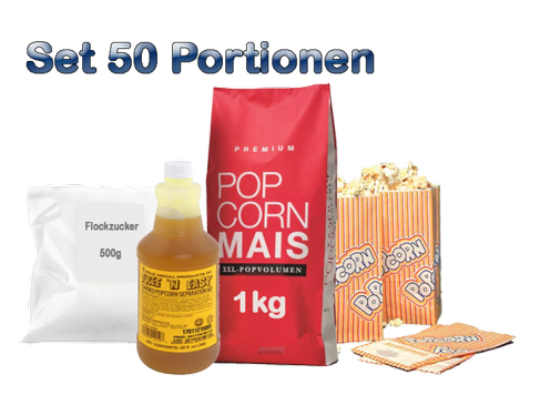 Popcornzubehör Paket 50 (je 50 Stück)