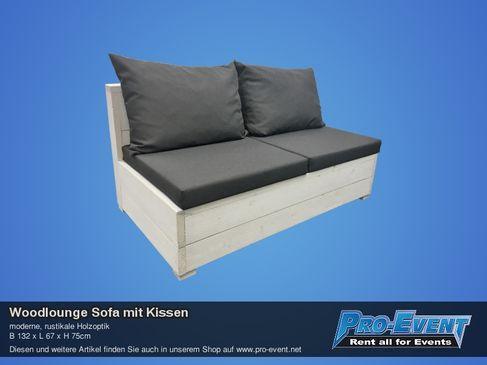 Woodlounge Sofa mit Kissen