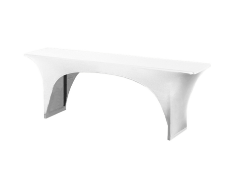 Stretchhusse für Festzelttisch weiss 70 cm