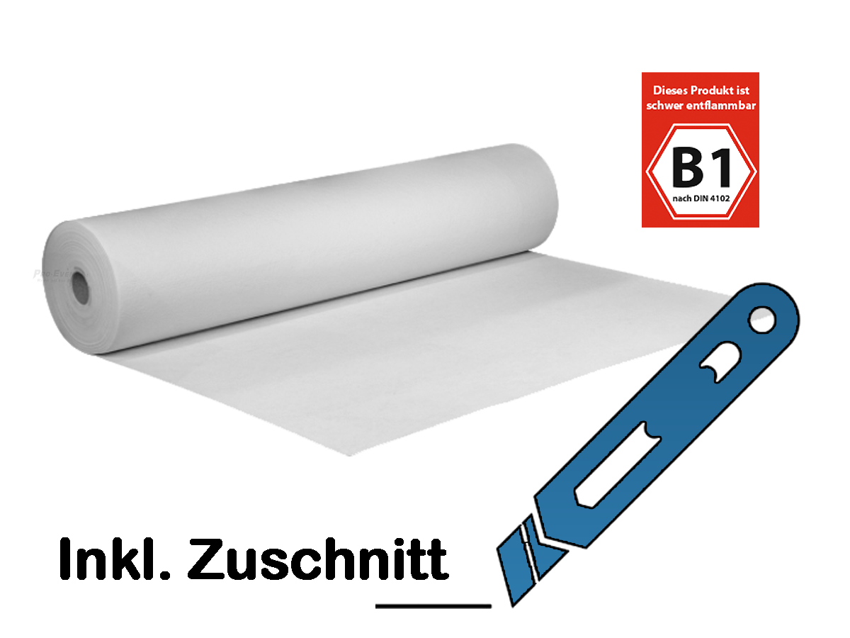 Eventteppich B1 mieten – 2 m breit, Rot/Schwarz/Weiß, schwer entflammbar (pro m²) – 4