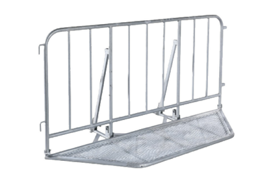 Polizeigitter mieten – Absperrgitter 110 x 210 cm, vollfeuerverzinkt, mit Aushebesicherung