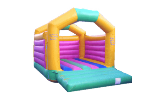 Hüpfburg Rainbow Castle mieten – 3,20 x 4,60 m, für Geburtstage & Feste