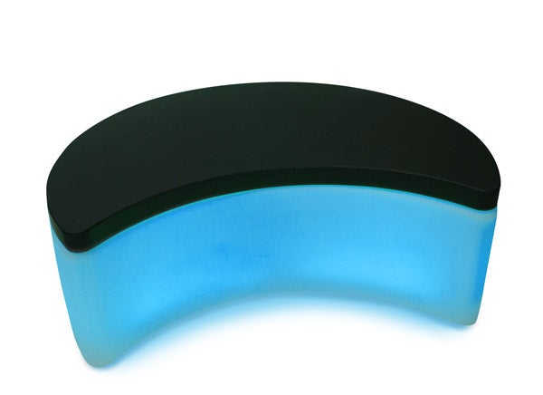 LED Sitzbank / Loungebank / Hocker halbrunder iMOON (leuchtend in allen Farben) – 4