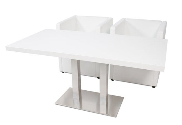 Banketttisch / Esstisch INOX TWIN weiß – 2