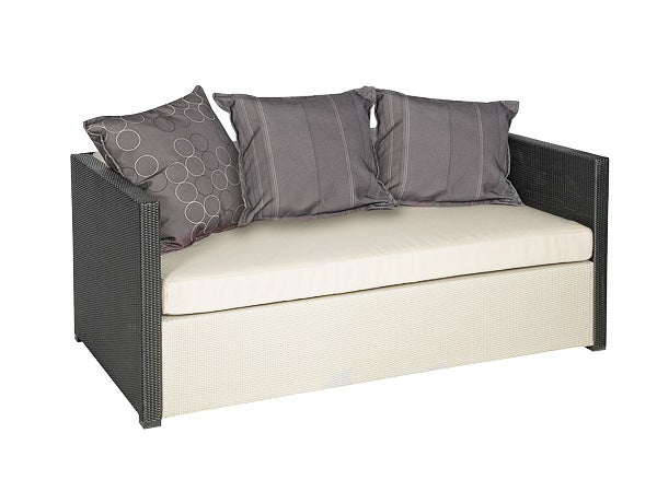 Loungesofa / Rattancouch / Outdoor Sofa 3-Sitzer FREIRAUM3