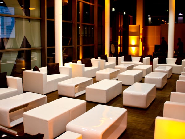 Loungesofa / Couch / 2-Sitzer Kunstleder QUBIC2 in weiß – 3