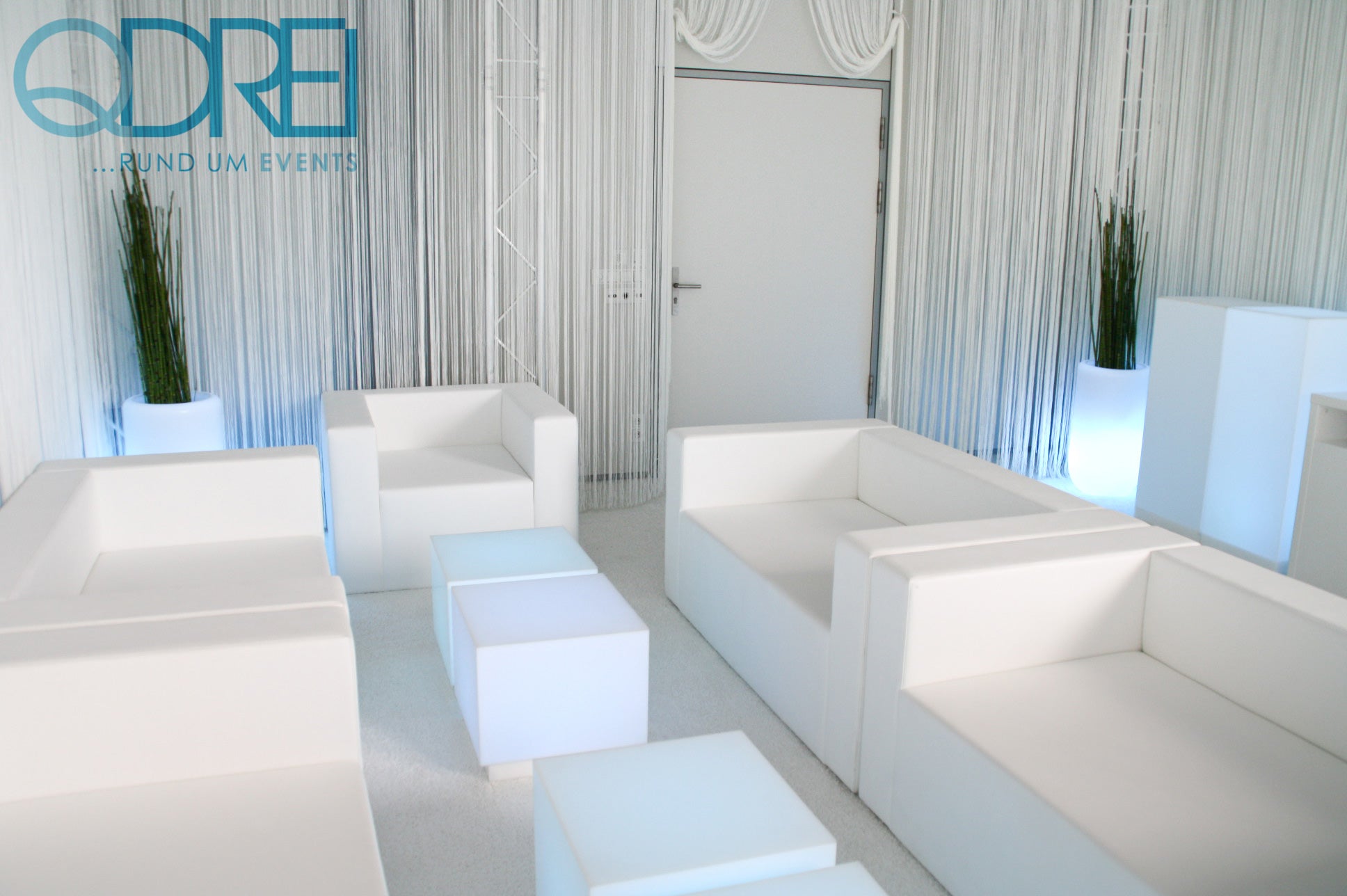Loungesofa / Couch / 2-Sitzer Kunstleder QUBIC2 in weiß – 4