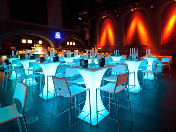 LED Stehtisch BUTTERFLY (leuchtend in allen Farben)