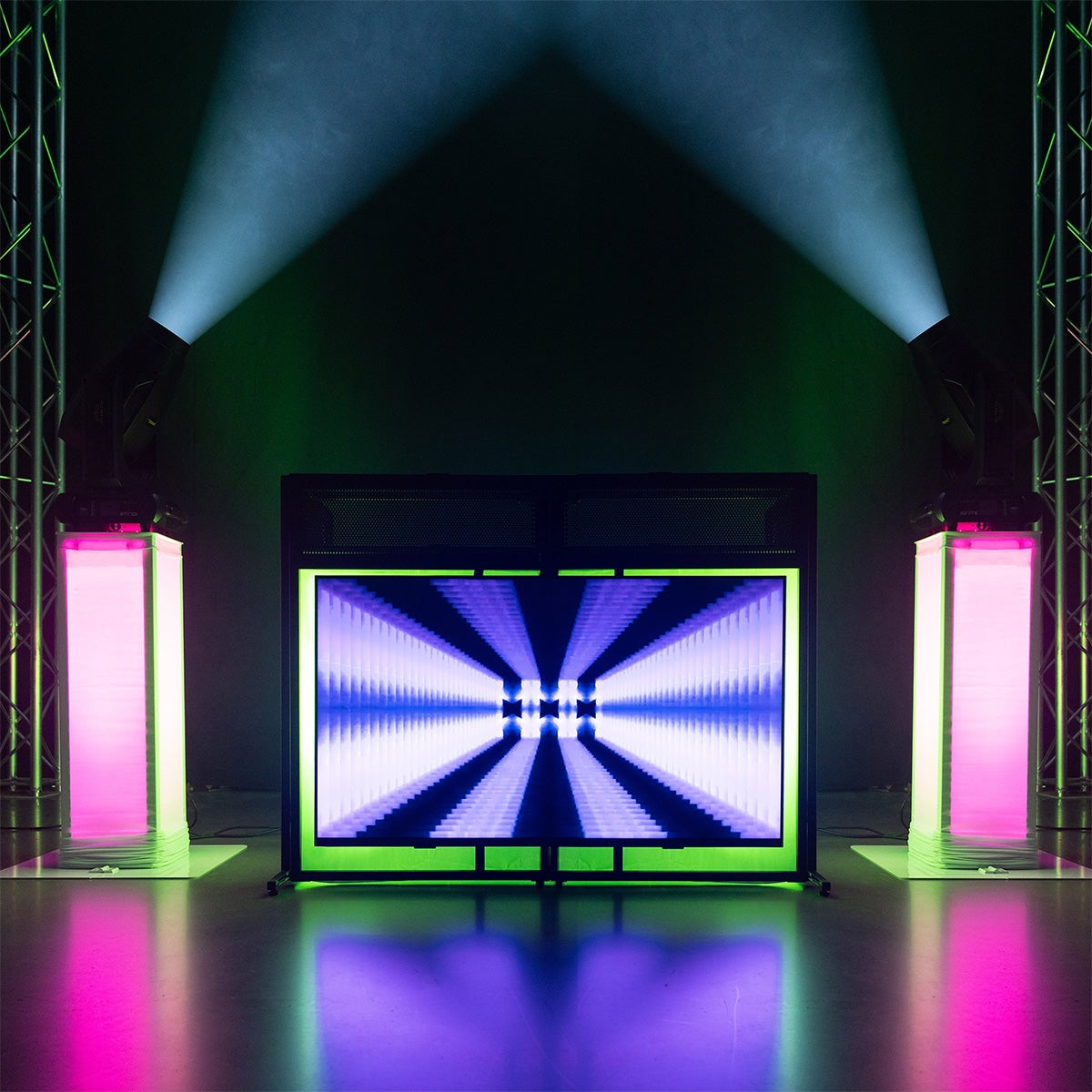 VONYX DB6 DJ Pult mit TV Halterung – 4