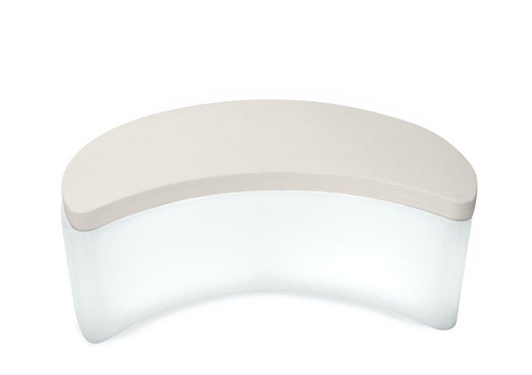 LED Sitzbank / Loungebank / Hocker halbrunder iMOON (leuchtend in allen Farben) – 2