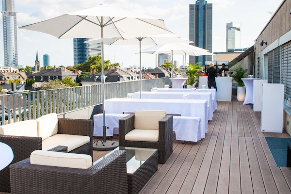 Sonnenschirm / Marktschirm ø 300cm weiß inkl Ständer Standfuß MAY – 2