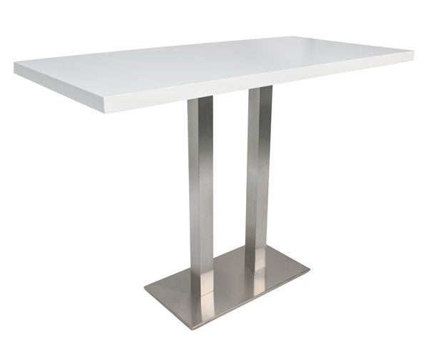 Hochtisch INOX TWIN HIGH weiß