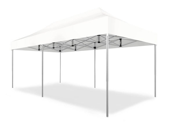 Partyzelt / Pavillon / Klappzelt 6x3m TOM weiß