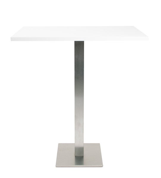 Hochtisch / Stehtisch INOX HIGH MIDI weiß
