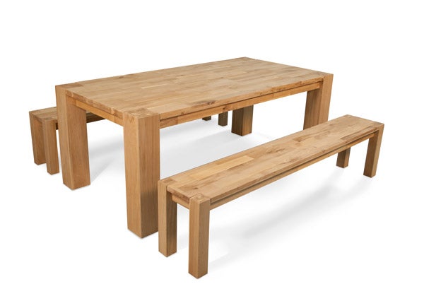 Esstisch / Holzgarnitur WOODI Esstischkombi