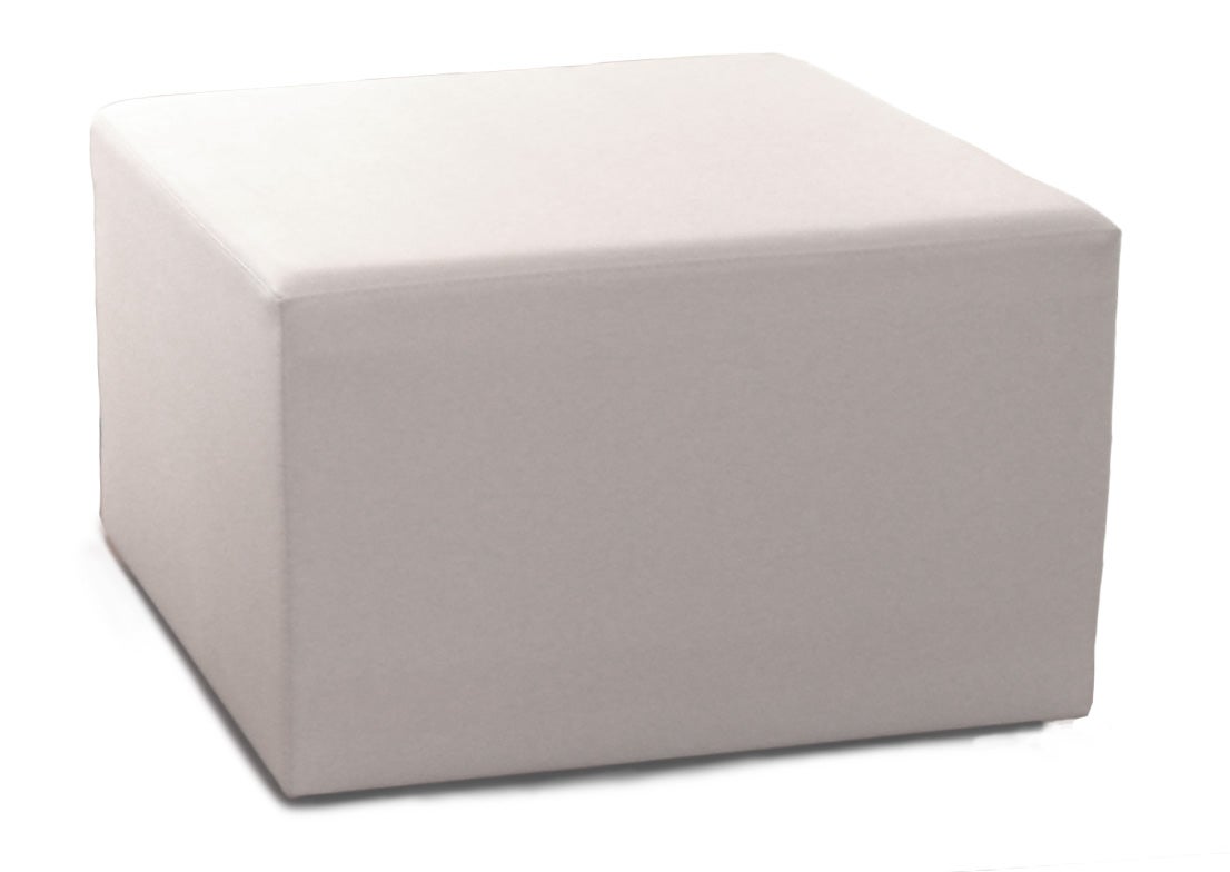 Loungeinsel / Sitzwürfel / Sitzcube Kunstleder QUBE ISLAND weiß