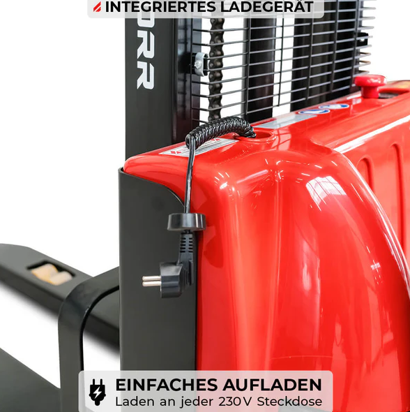 SCHORR Elektro Hochhubwagen 1,2t Stapler mit 3,5 m Hubhöhe – 4