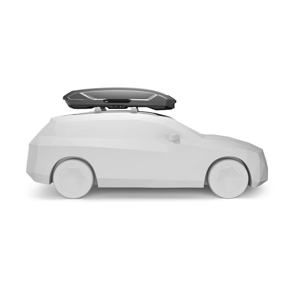 Dachbox Thule Motion 3 XXL inklusive Thule Dachtrögern, extra groß, mit 600l Volumen mieten – 3