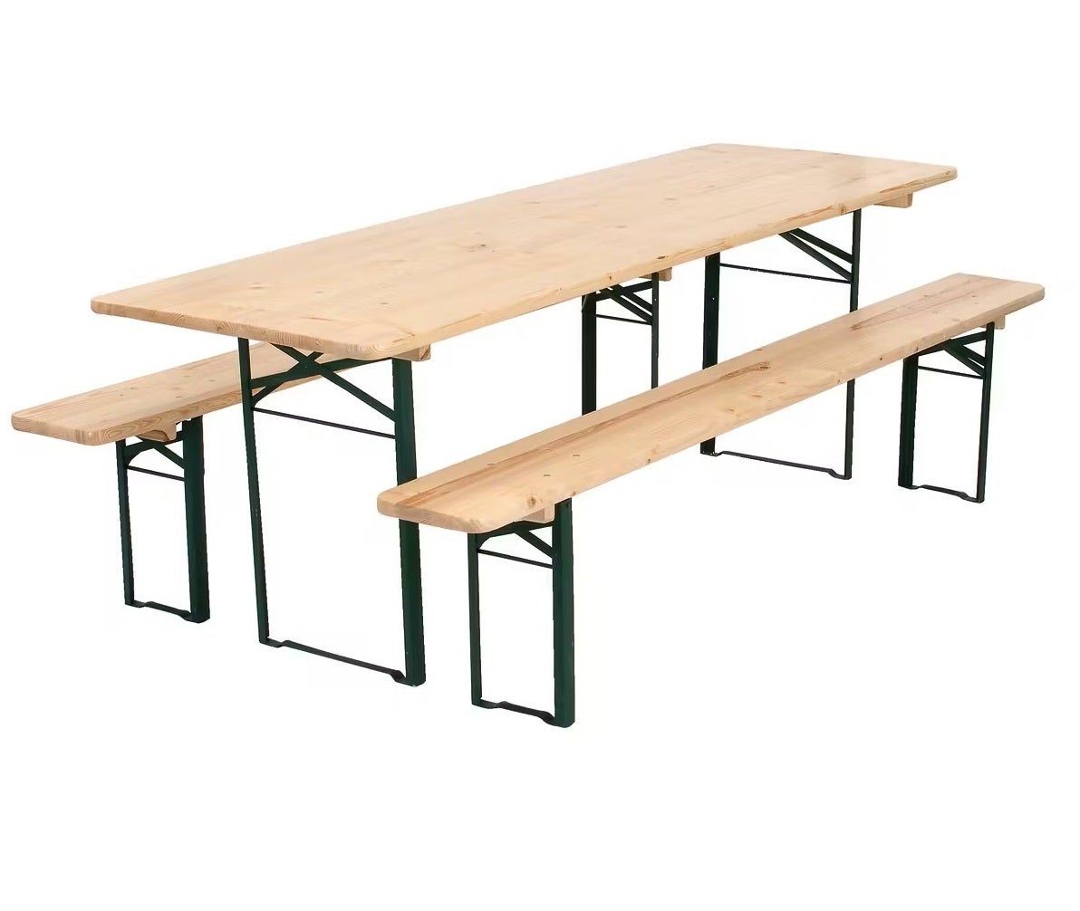 Festzeltgarnitur, Bierzeltgarnitur extra breit 70cm, Bierbänke mieten, Festpreis für 3 Tage