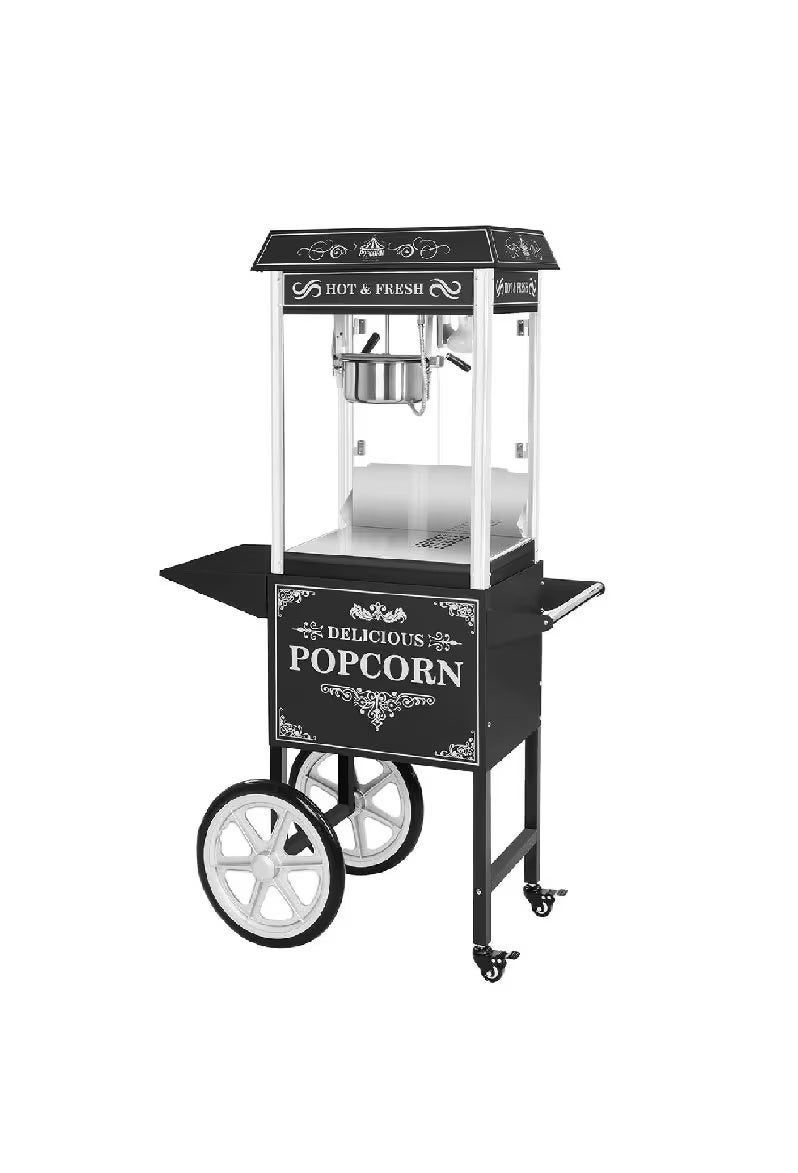 Popcornmaschine mit Wagen, Catering, Retro Popcorn-Maschine