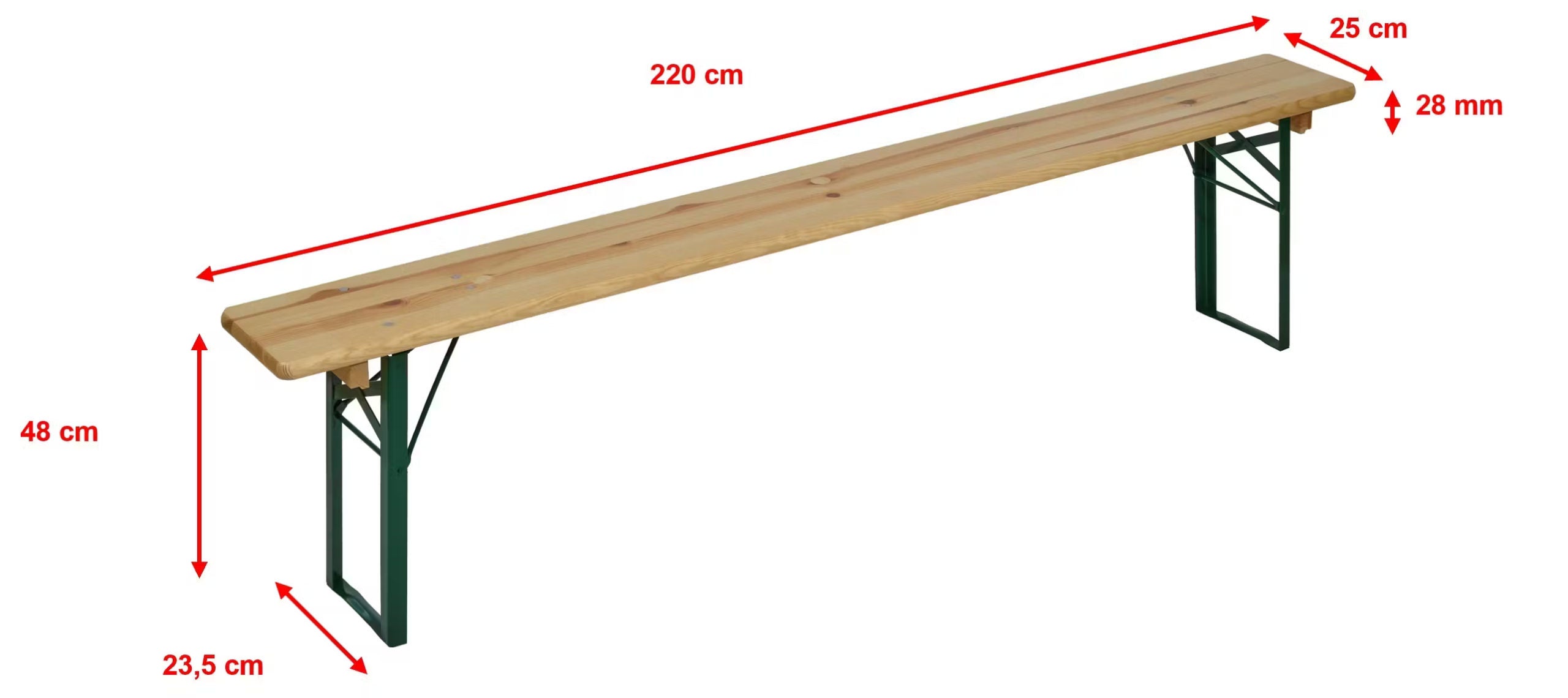 Festzeltgarnitur, Bierzeltgarnitur extra breit 70cm, Bierbänke mieten, Festpreis für 3 Tage – 3
