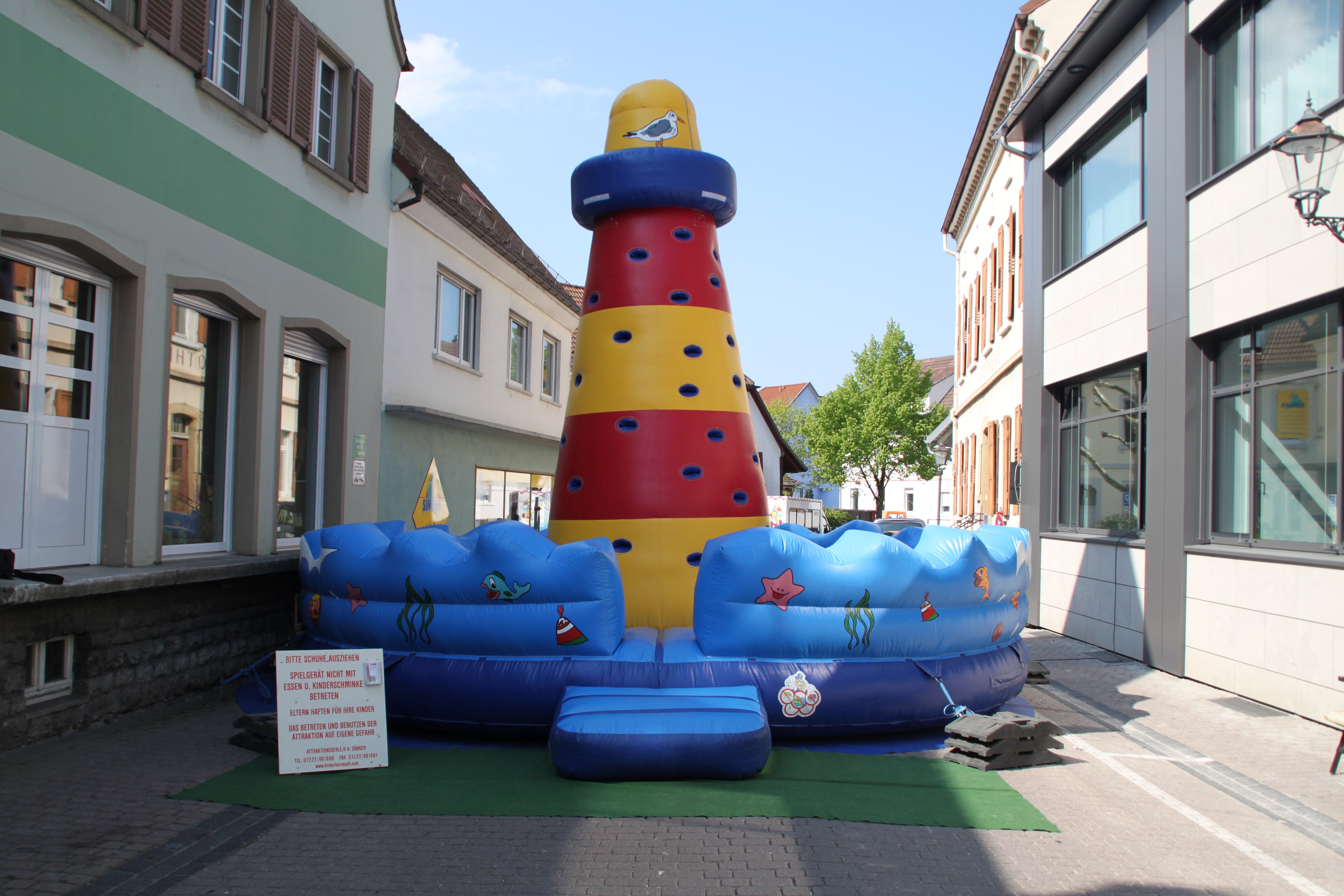 Kletter-Leuchtturm ~ Hüpfburg ~ Klettern ~ Kletterturm ~ Kletterleuchtturm ~ bei spass-events – 3
