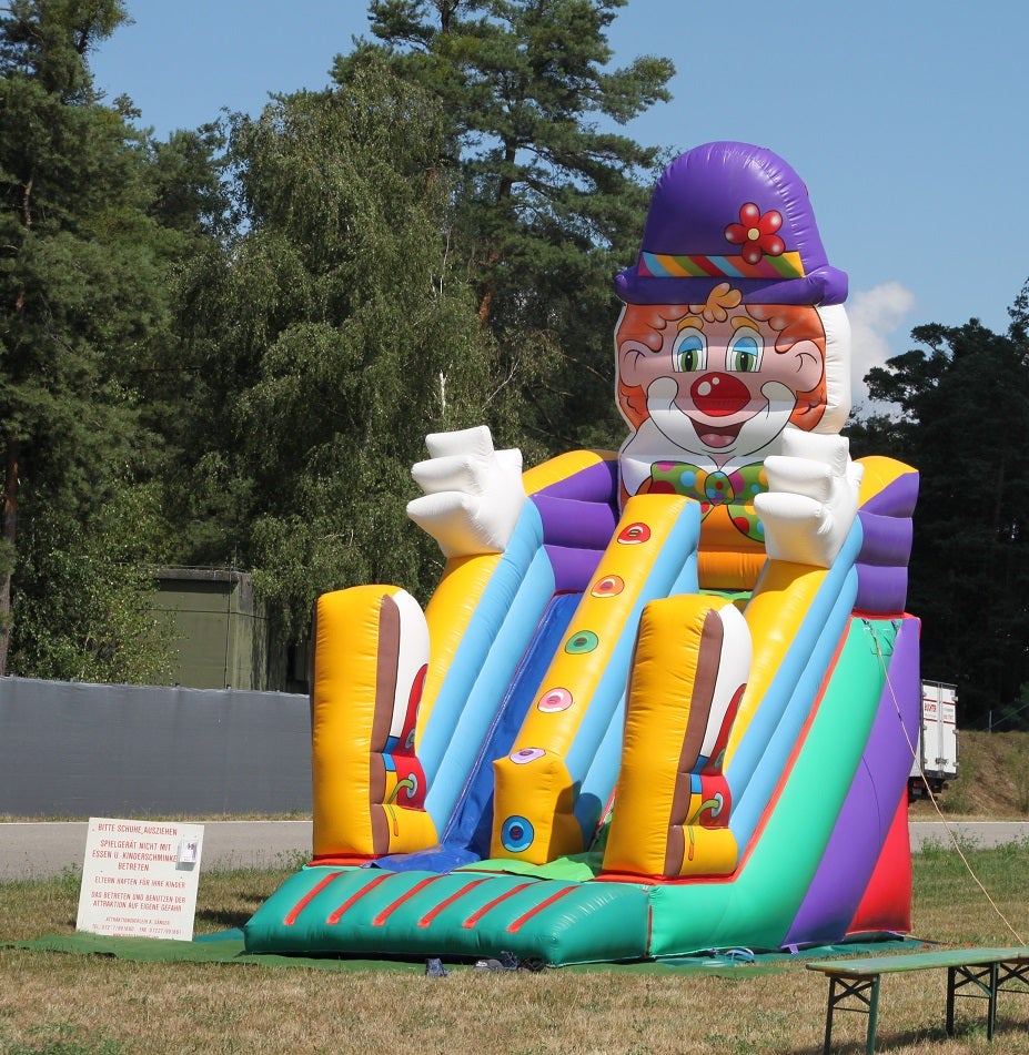 Clown Rutsche ~ Hüpfburg ~ Springburg ~ aufblasbare Rutsche ~ bei spass-events – 3