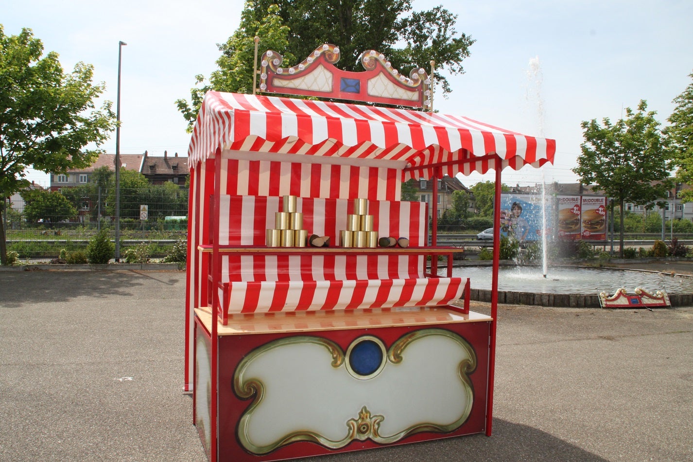 Dosenwerfen ~ nostalgisch Dosenwurfstand ~ bayrisch Dosen werfen ~ Oktoberfest ~ Nostalgiemarkt ~ – 4