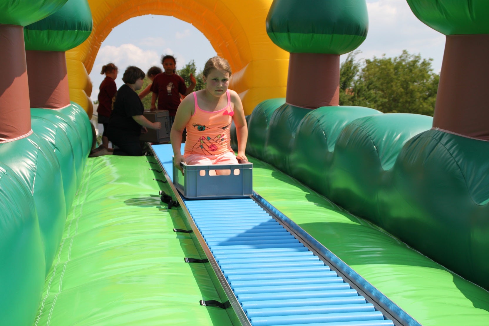 Rollenrutsche ~ Rutsche ~ Rodelbahn aufblasbar ~ bei spass-events – 3