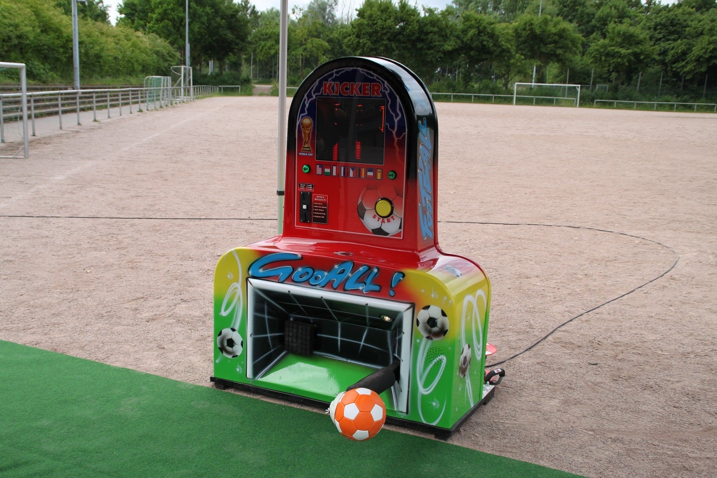 Schusskraftmesser ~ Fussball ~ Fußball Kraftmesser ~ Power Shot ~ bei spass-events