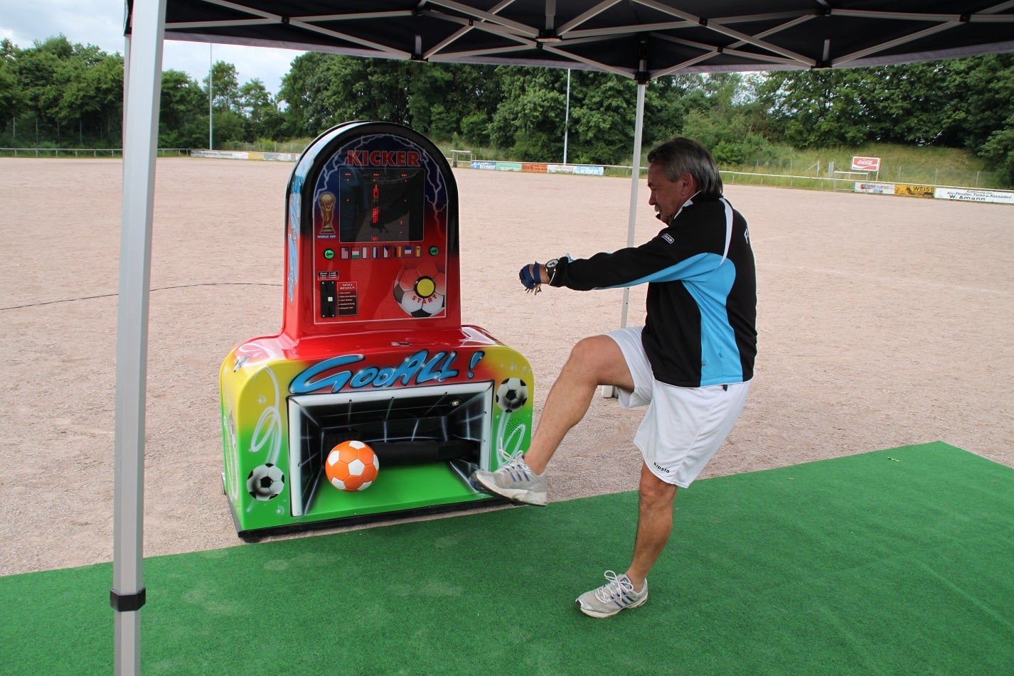 Schusskraftmesser ~ Fussball ~ Fußball Kraftmesser ~ Power Shot ~ bei spass-events – 3