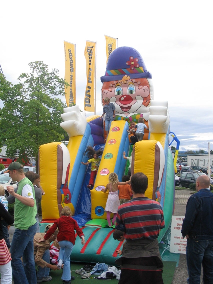 Clown Rutsche ~ Hüpfburg ~ Springburg ~ aufblasbare Rutsche ~ bei spass-events – 4