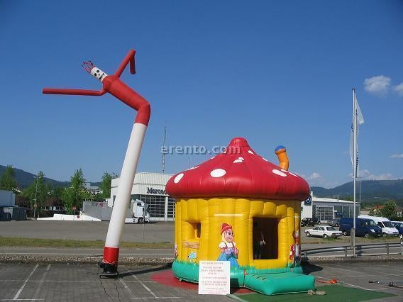 Hüpfburg ~ Fliegenpilz ~ Springburg ~ Kindergeburtstag ~ Geburtstag ~ bei spass-events – 2
