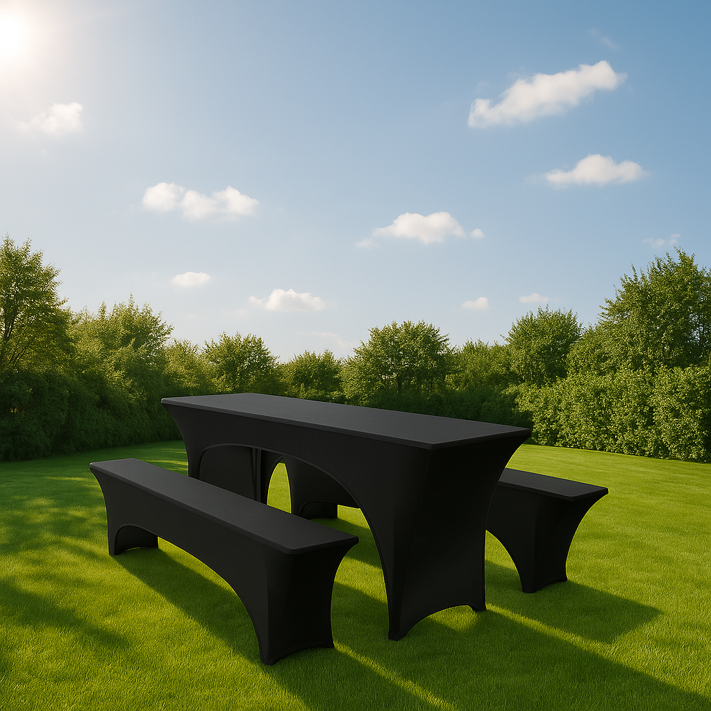 Faltpavillon 3x6 m schwarz – 2