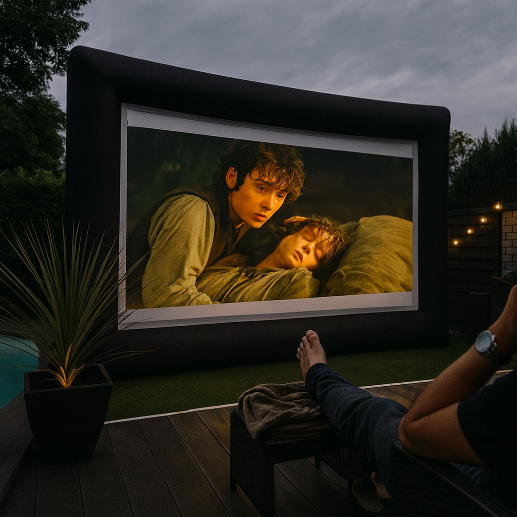 Leinwand aufblasbar 600 cm x 400 cm