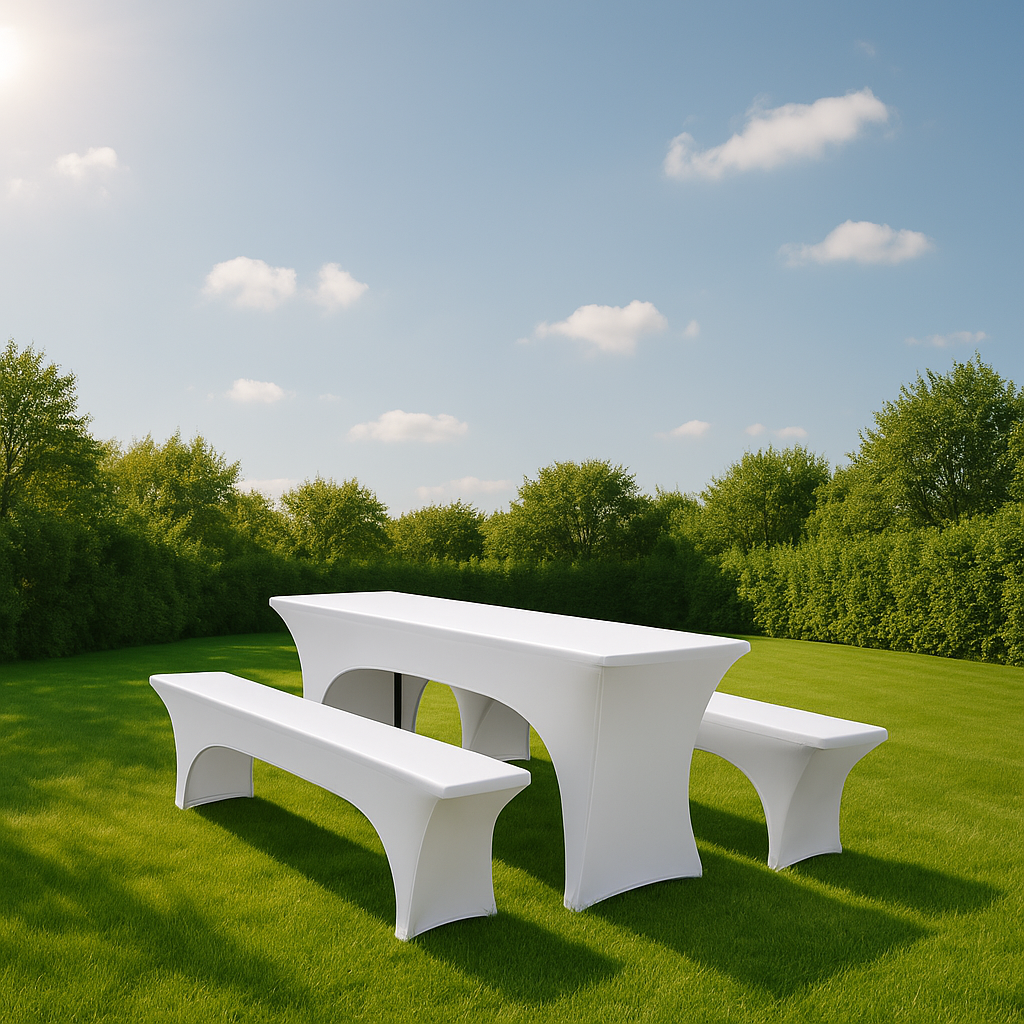 Faltpavillon 3x6 m weiß mieten – wetterfest, 18 m² mit 4 Seitenteilen – 3