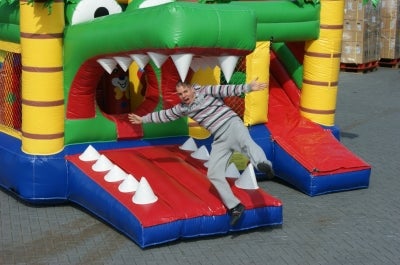 Hüpfburg "Kroko Multiplay" 3,80 x 4,55 m – 2