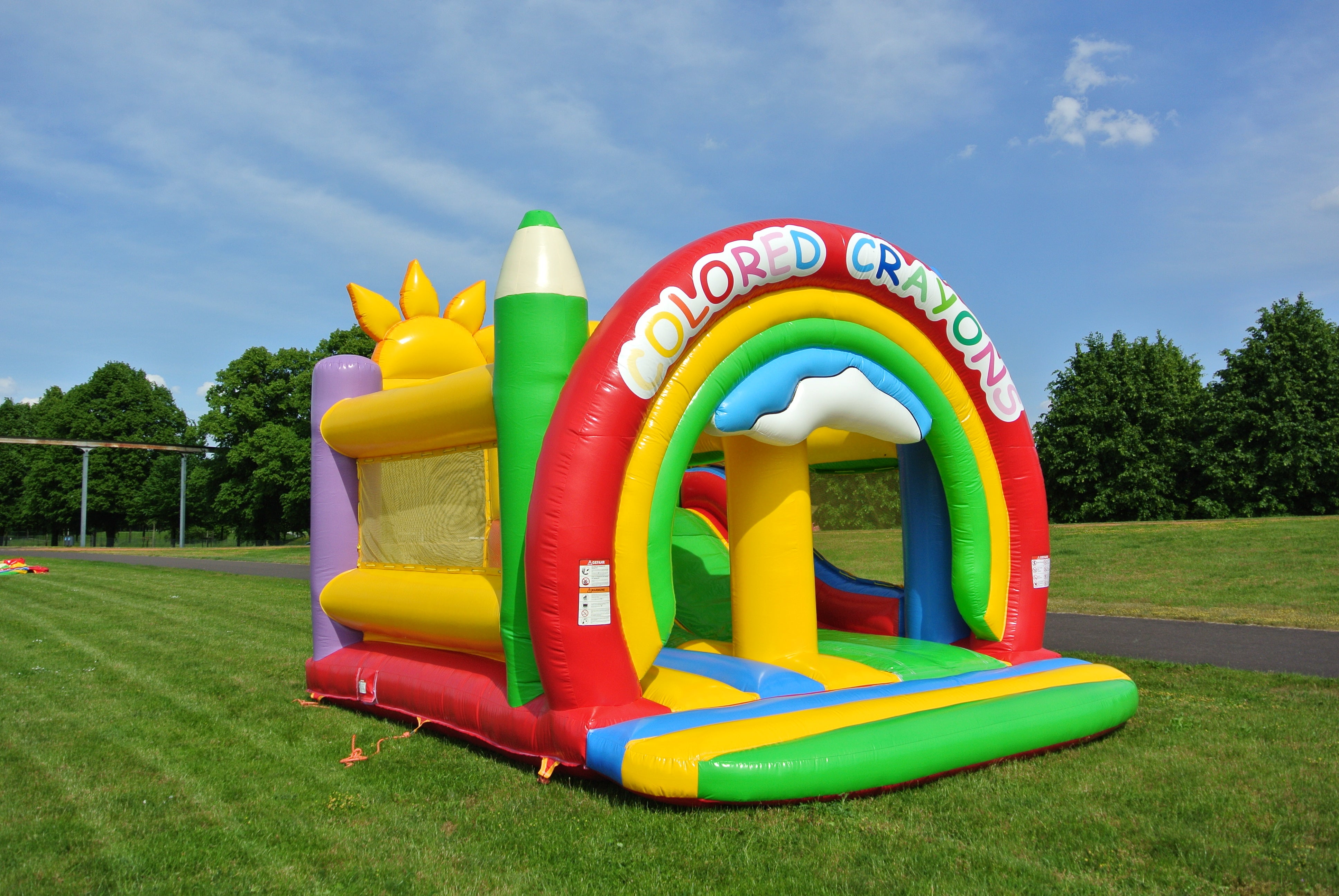 Hüpfburg "Buntstifte Multiplay" 4,60 x 4,30 m – 4