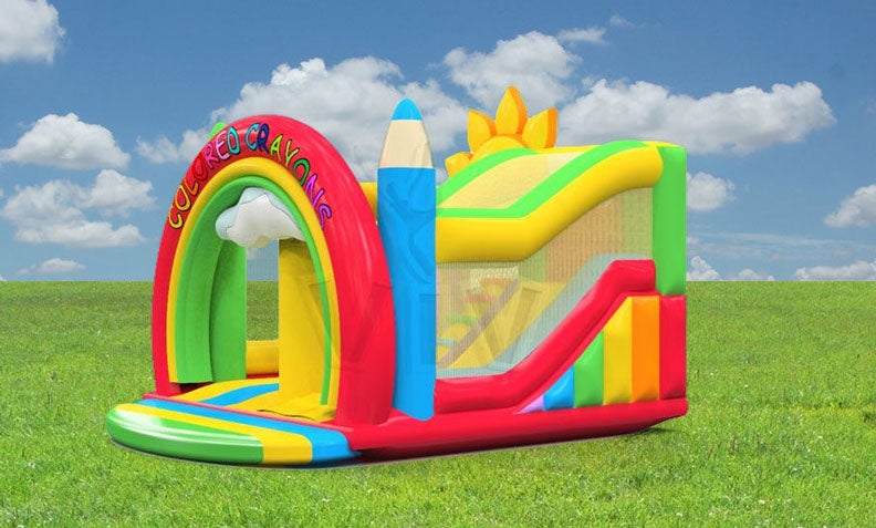 Hüpfburg "Buntstifte Multiplay" 4,60 x 4,30 m