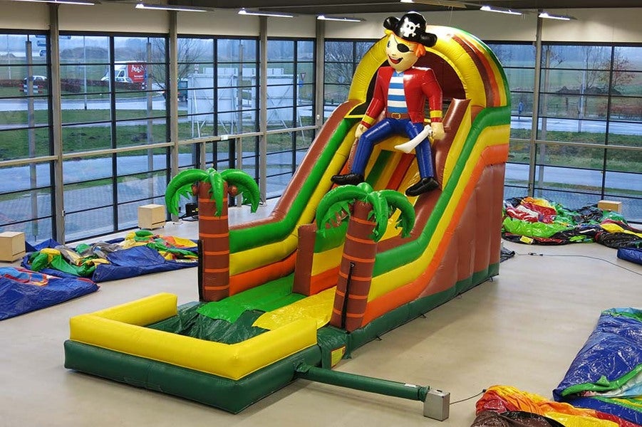 Hüpfburg "Clownrutsche mit Wasserbecken" – 2