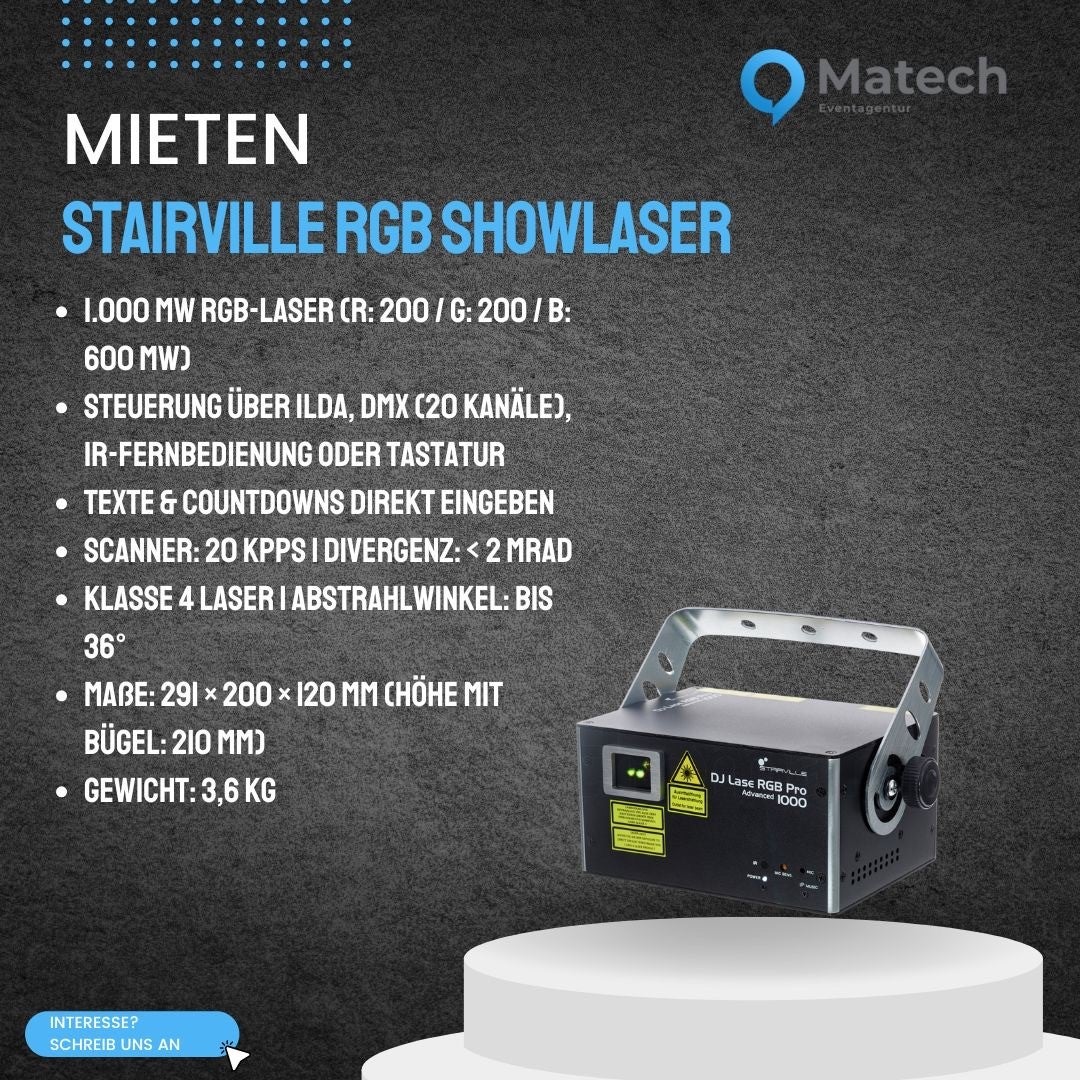 Stairville DJ Lase RGB Pro Advanced 1000