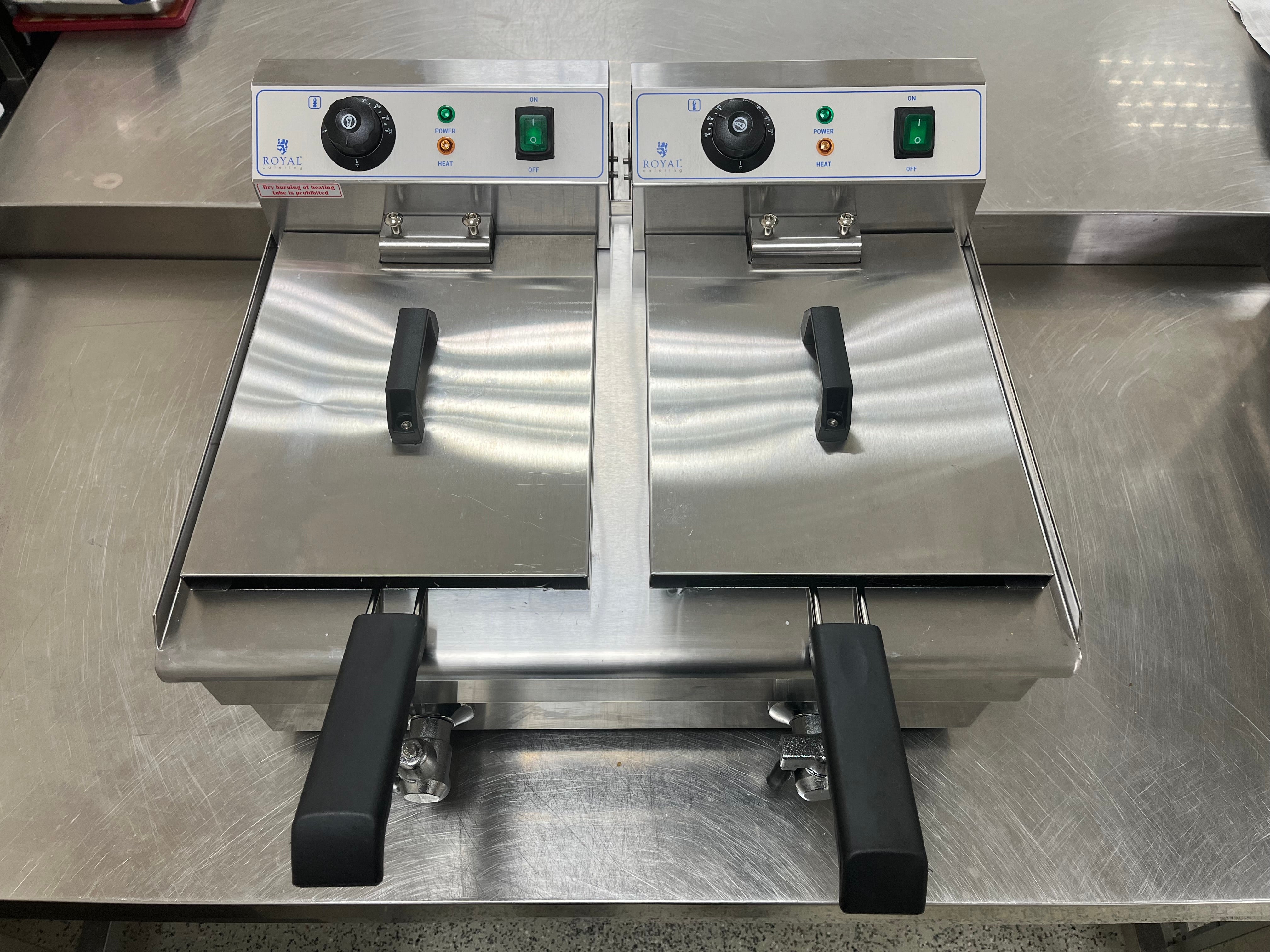 Friteuse Fritteuse Doppelfriteuse 2 x 220V