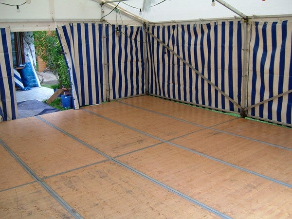 Zeltboden für Partyzelte aus Alu/Holz – 2