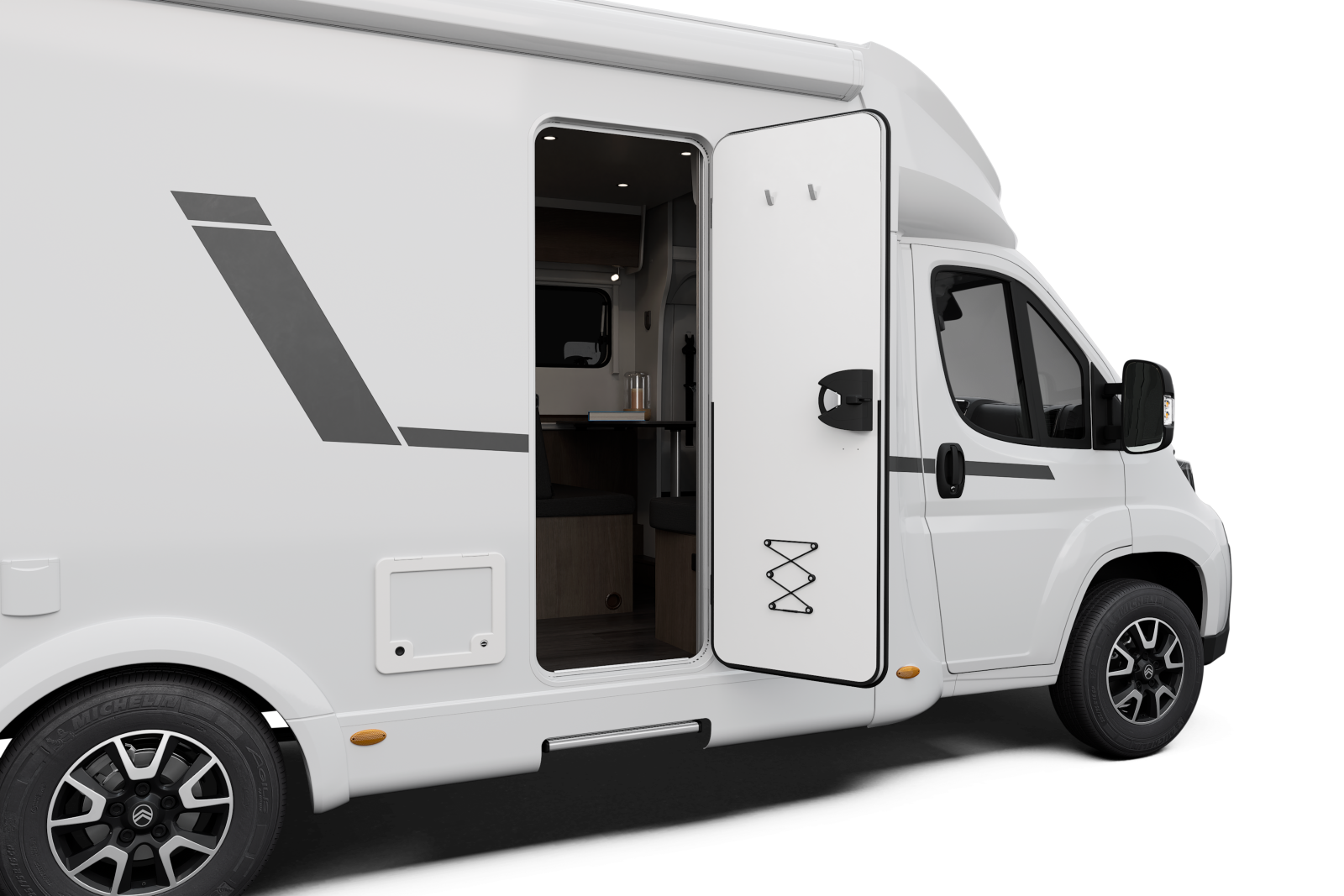 Wohnmobil Carado T 338 S Teilintegrierter 698 m , mit vollautomatischer Satanlage ,DoppelDin Radio, Rückfahrkamera, 3er Fahrradträger und Markise für bis zu 5 Personen – 3