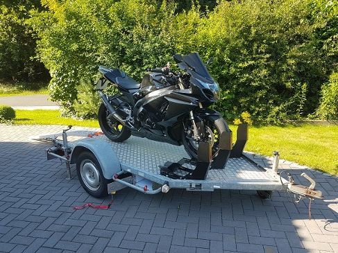 Motorradanhänger / Motorradtransporter für 1 oder 2 Motorräder 100 km/ h / Der Standort ist 27639 Wurster Nordseeküste – 3