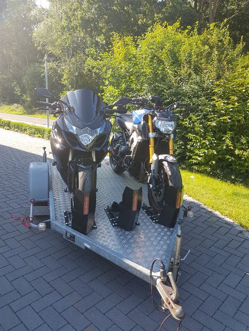 Motorradanhänger / Motorradtransporter für 1 oder 2 Motorräder 100 km/ h / Der Standort ist 27639 Wurster Nordseeküste – 4
