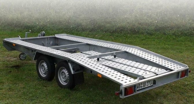 Vermietung Autotransportanhänger Autotrailer 2700kg / 2150kg 4m