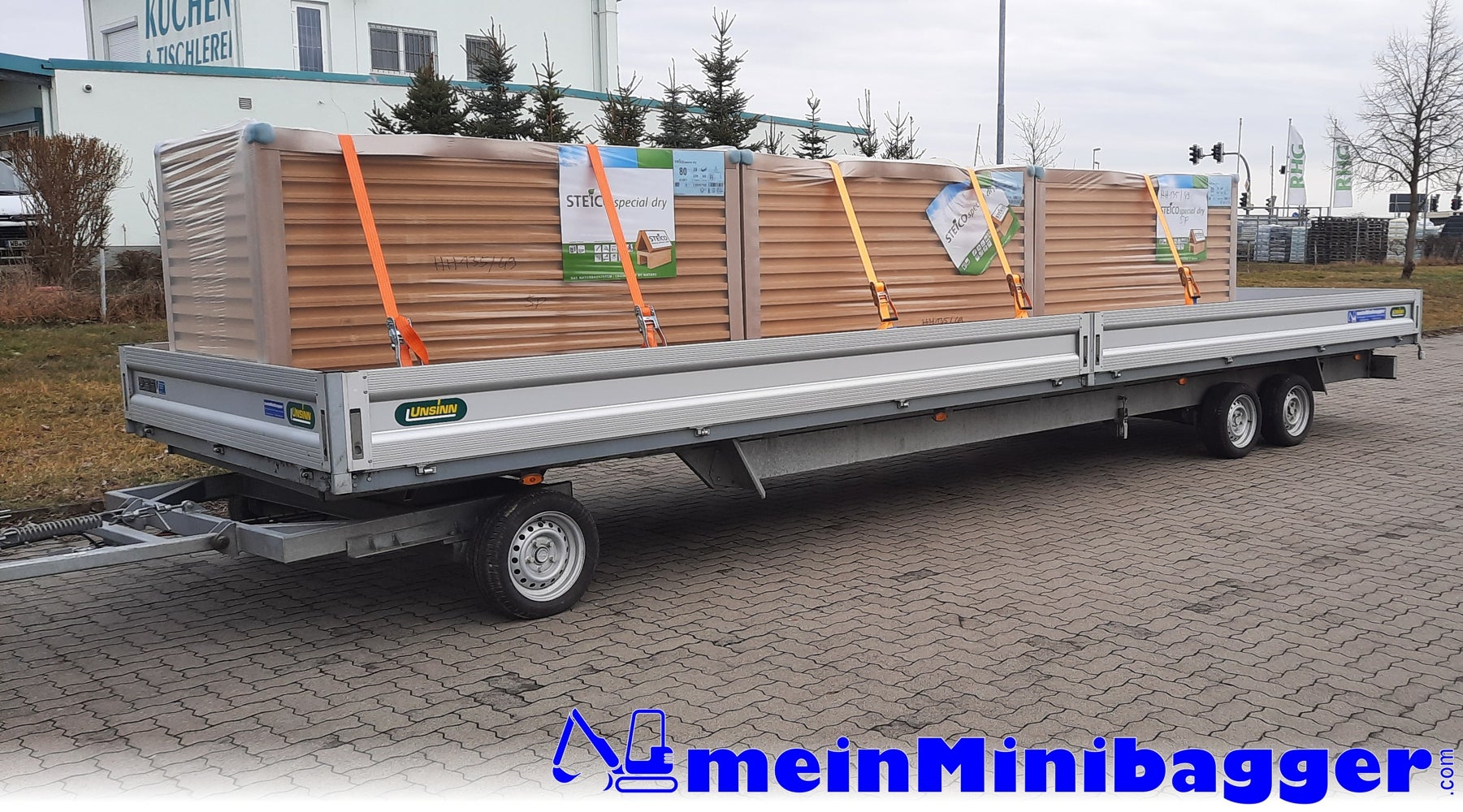 Langmaterialanhänger Drehschemelanhänger 8,45 x 2,45m – 2