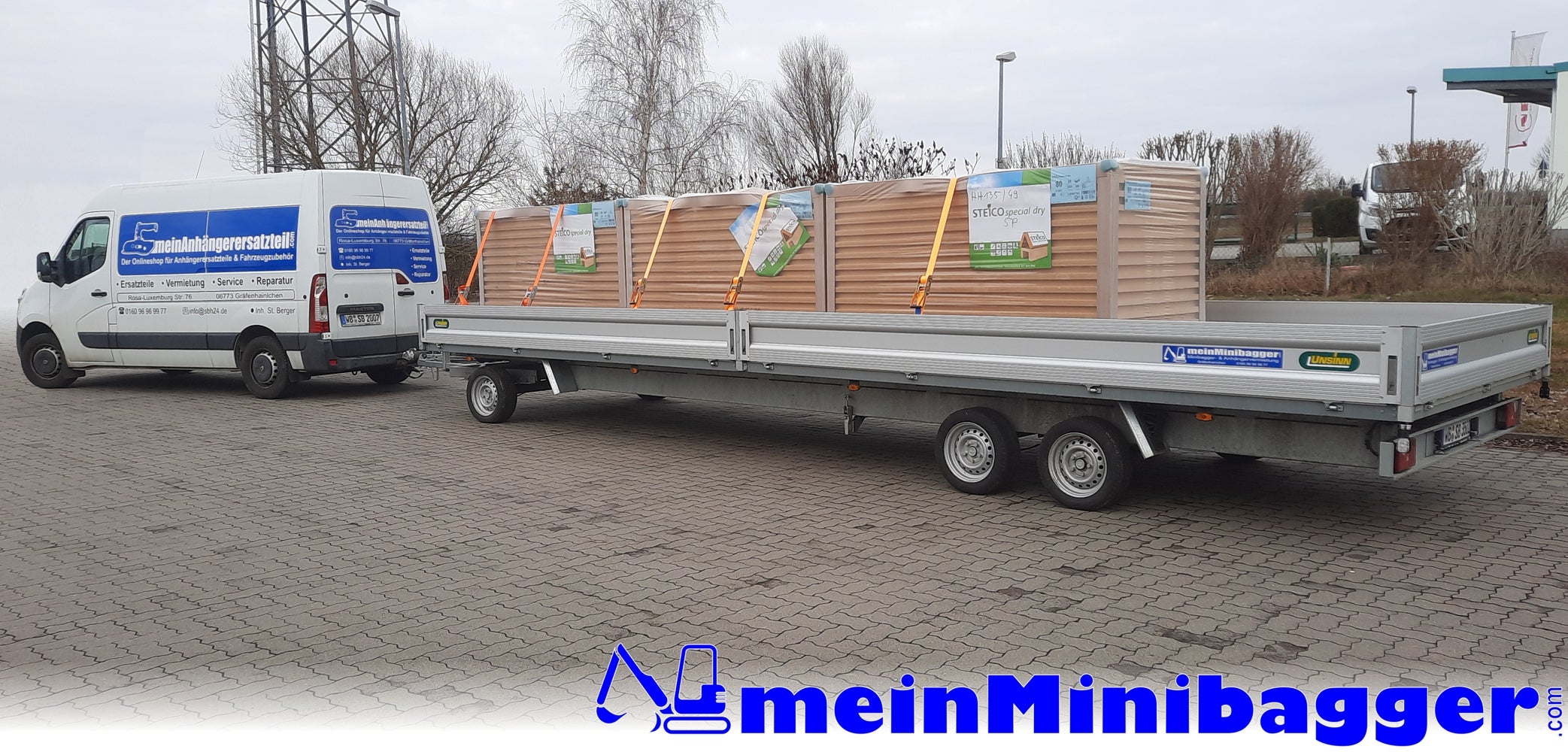 Langmaterialanhänger Drehschemelanhänger 8,45 x 2,45m
